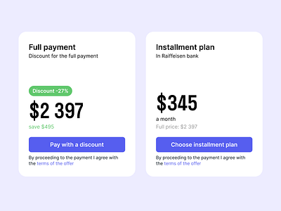 Payment page card design pay payment ui ux web