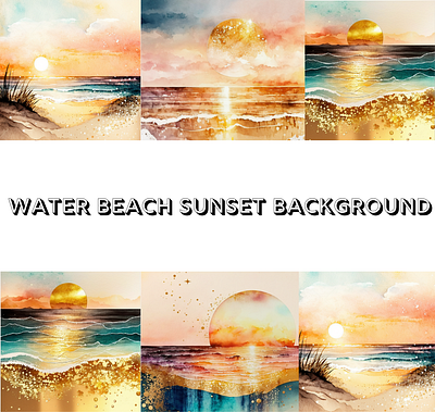 beach sunset backround beach sunset water