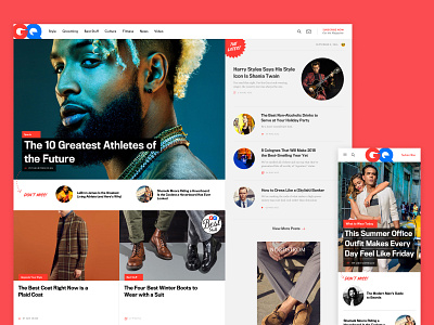 GQ - Website design ui web design website