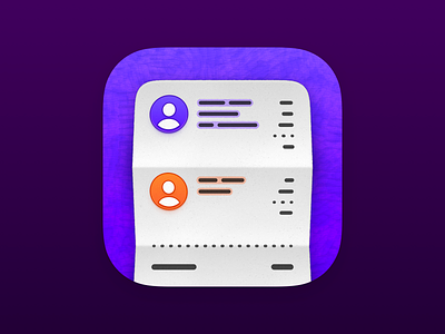 IOU App Icon app icon icon design ios app icon receipt