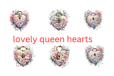 lovely queen hearts design lovely queen heart