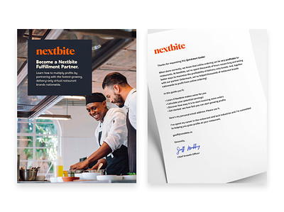 Nextbite - Fulfillment Partner Guide design graphic design layout design print