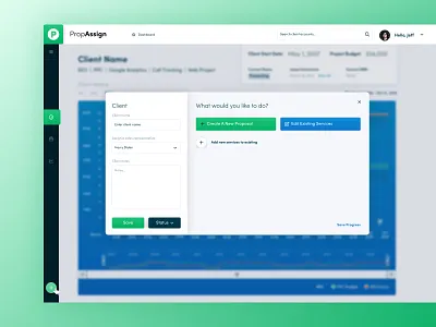 Build a Proposal builder content blocks interface design proposal user experience user interface ux web app web design