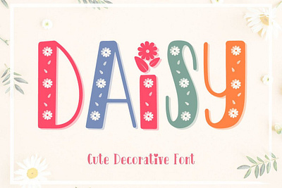 Daisy Font | Display Font fun font