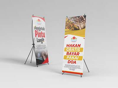 X Banner untuk event Rumah Quran Prapanca brochure charity design flyer graphic design muslim poster