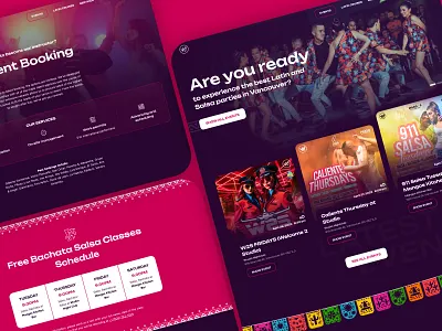 Webflow Web Design & Development for Vancouver Latin Fever animation dance design ecommerce figma illustration latino music salsa ui ux uxui vancouver web web design web development webdesign webflow