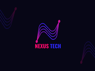 Nexus Tech, Logo Design appicon art brandidenty branding crypto design gradient illus illustration logo logodesign logoideas logologo logotype symbol tech ui ux vector webdesign