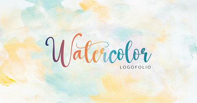 A Splash of Color | My Watercolor Logo Collection branding design graphic design logo