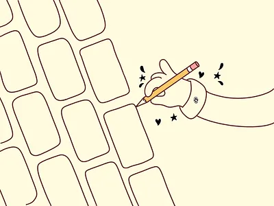 Wireframing illustration, for fun app design illustration ui ux
