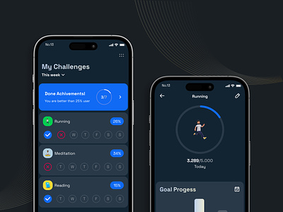 Running App app design fitness health kit mobile running template ui ultimate