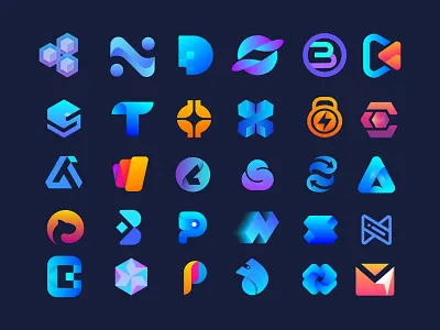 Logo, Modern, Tech, Saas, Crypto brand identity branding coin crypto currency exchange gradient inspirations logo minimal modern open ai platform saas startup symbol tech token trading