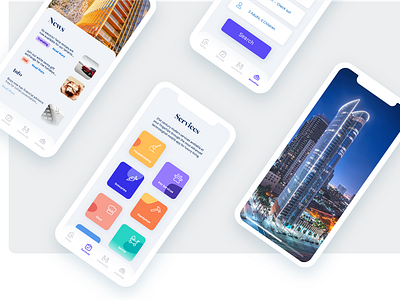 Pacific Gate Mobile App apartments app app design branding community design flats housing ios mobile pastels property real estate rental residential style guide ui uiux user interface ux