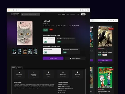 Southern Beehive (Redesign) - Product Page comic book redesign comic book website comic book website redesign design e commerce website redesign landing page ui ux web design website redesign