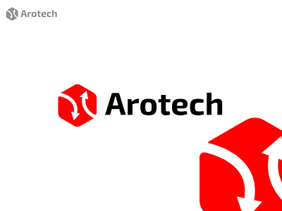 Arotech minimal logo design| technology logo concept arotech logo branding business logo custom logo design graphic design hexagon logo logo logo concept logo creator logo design logo designer logo folio logo maker minimal logo polygon tech logo technology unique logo vector