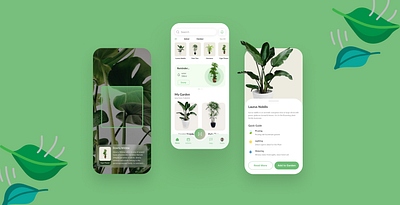 Plant App - plant care 3d app branding design graphic design illustration logo ui ux vector