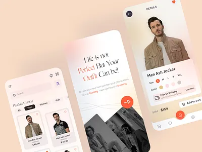 E-commerce Mobile App android app clothes dress e commerce ecommerce interface ios layout obile ui online shop phone product store trendy ui uiux ux web