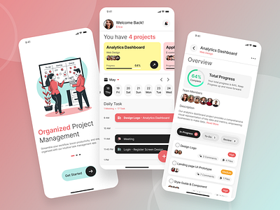 Task and Project Management App 3d app app design application branding concept creole studios graphics illustration logo management app minimal minimaldesign mobile app task ui ux uiux design ux website website design