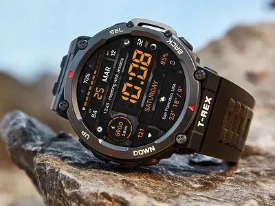 WFP 129 Digital watch face design dial digital galaxy watch graphic design military mobvoi modern pixel watch samsung samsung watch face ticwatch watch face wear os