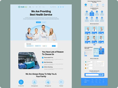 Doctor Appointment Website appointment appointment ui appointment ui design appointment website doctor appointment landing page ui uiux design user interface ux website design