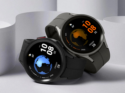 WFP 314 Earth day watch face animation design dial galaxy watch google google watch face graphic design illustration mobvoi modern motion graphics pixel watch samsung ticwatch watch face wear os wearos watch face