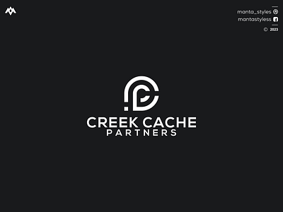CREEK CACHE branding cp logo design graphic design icon illustration letter logo minimal pc icon pc letter pc logo ui vector