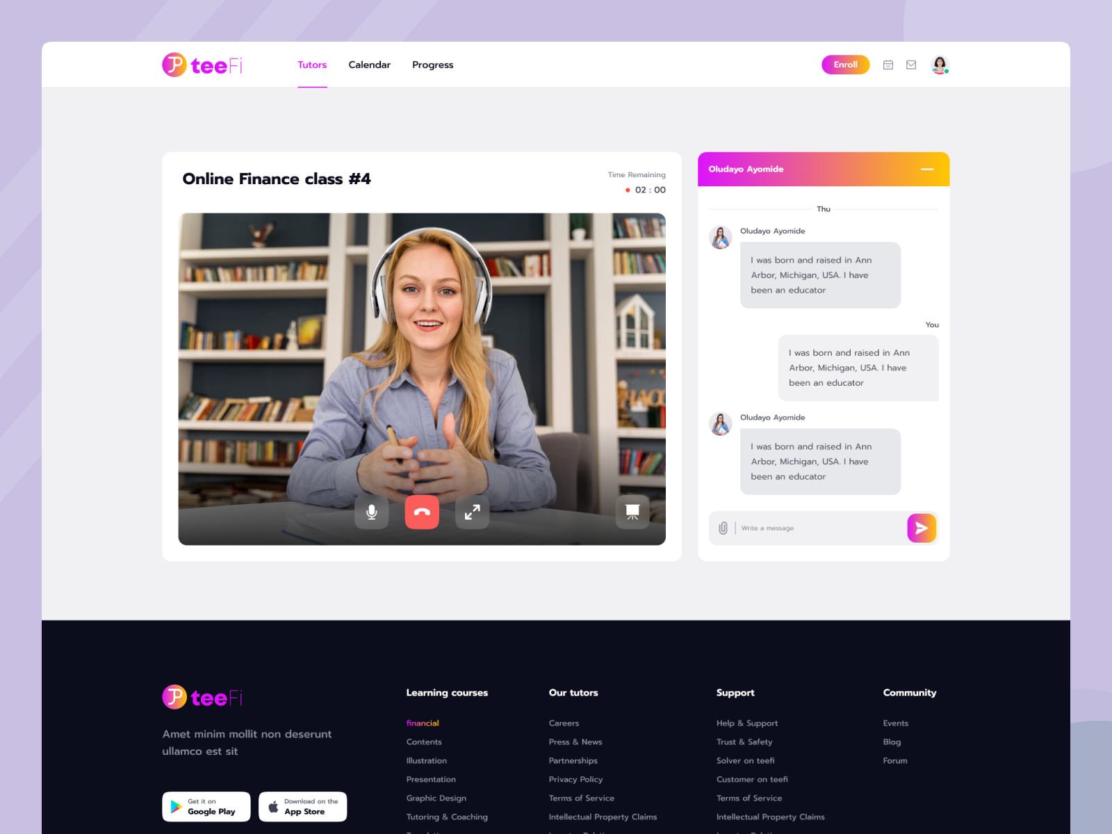 TeeFi - Teenage Online Learning Web App by Md Asraful Hoque on Dribbble