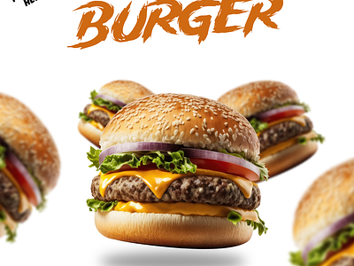 Delicious Hamburger Poster Design delicious hamburger food flyer design hamburger design hamburger poster poster design for food