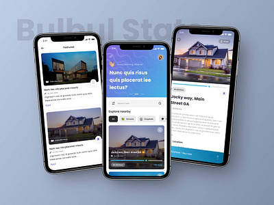 Real Estate App design minimal mobile app real estate ui
