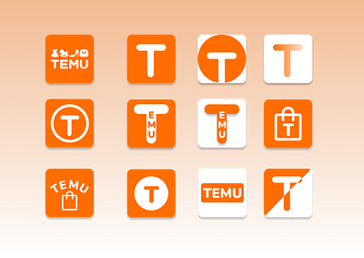 App Icon app icon app icon design dailyui icon logo logo design shopping ocon t logo temu temu icon temu logo ui ui ux app icon ux