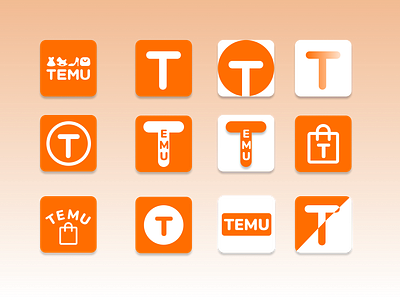 App Icon app icon app icon design dailyui icon logo logo design shopping ocon t logo temu temu icon temu logo ui ui ux app icon ux