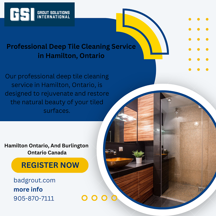Professional Deep Tile Cleaning Service in Hamilton, Ontario by Bad