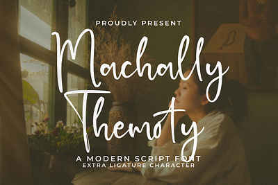 Machally Themoty - Modern Script Font abc
