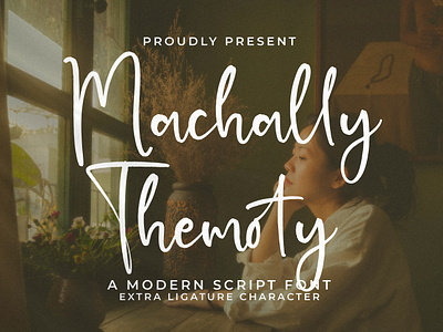 Machally Themoty - Modern Script Font abc