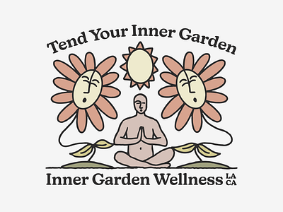 Tend Your Inner Garden ✺ Apparel Illustration apparel design apparel illustration graphic design illustration typography vector