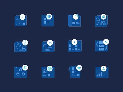 Icons for Constructo Website graphic design icon set icons illustration