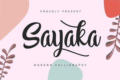 Sayaka Font art