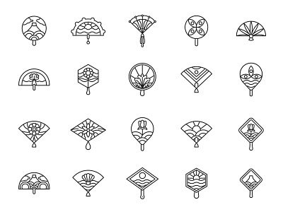 20 Hand Fan Icons download fan icon free icons freebie graphicpear hand fan hand fan icon hand fan vector icon design icon set icons icons download vector vector icon vector icons