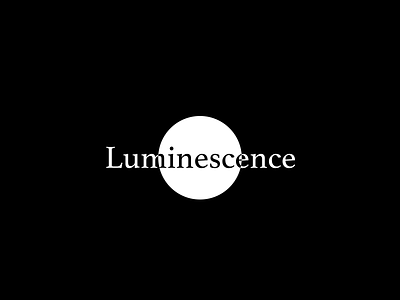 Luminescence logo branding graphic design illustration logo typography vector