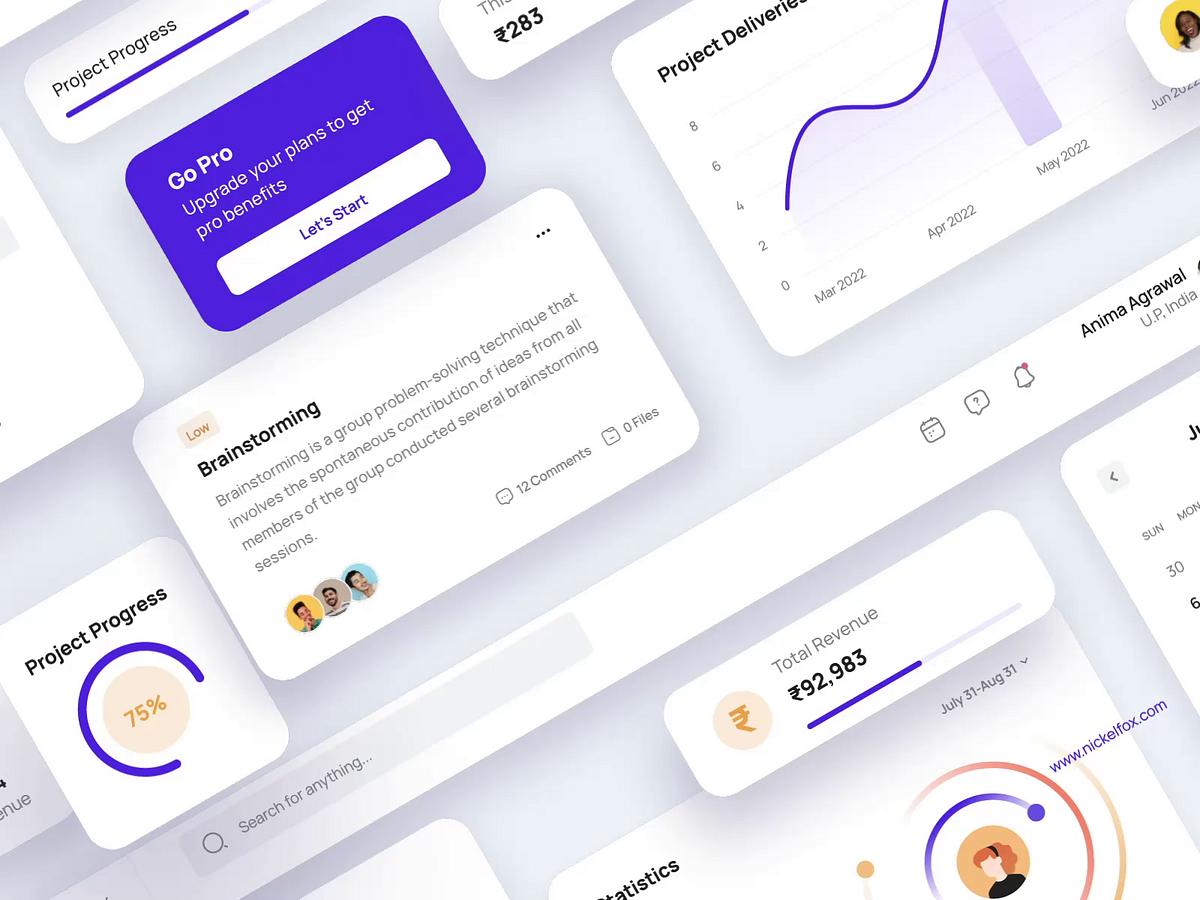 Sidebar Navigation for Dashboard by Aman Verma for Nickelfox - UI/UX ...