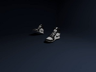 niki jordan air 3d 3d animation 3d art 3d character 3d marketing 3d model 3d modeling 3d rendering 3d shoes animation blender branding design ethernight graphic design illustration logo motion graphics ui