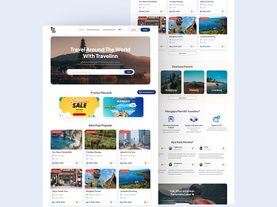 Travelinn Website Design app design ui
