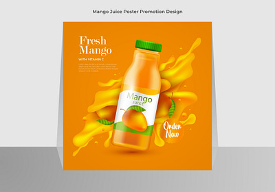 Mango Juice Poster Promotion Design graphic design