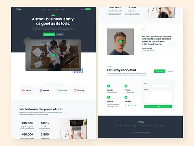 SaaS Business website design design figma saas application saas website design ui ux website design