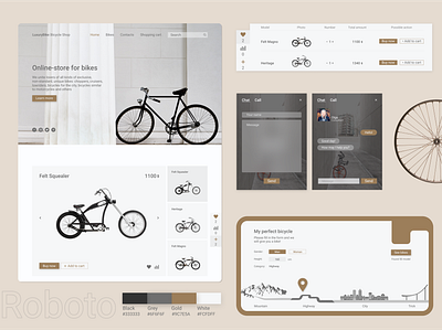 Web design for bike e-store | Modsen app branding design typography ui ux