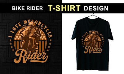 I will vintage Bike Rider T-shirt Design bike rider biker t shirt design branding design graphic design illustration motorcycle motorcycle t shirt design rider t shirt t shirt design typography vector