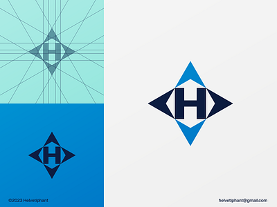 H Arrows Sharp abstract logo designs arrows logo brand design branding creative logo designs geometric logo design icon letter h logo letter mark logo logo logo design logo design concept logo design grid logotype minimalist logo design modern logo designs negative space logo timeless logo designs wind rose logo