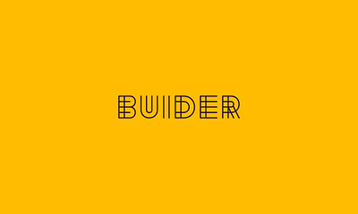 Builder Logo brand build clean construct design emotion icon identity illustration inovative lettering line logo mark smart state of mind symbol text typeface word
