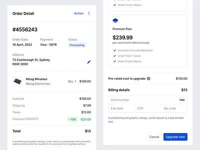 Stratis UI - Checkout components app checkout clean design details ecommerce interface menu minimal overlay sales settings sidebar ui ui design ux ux design web