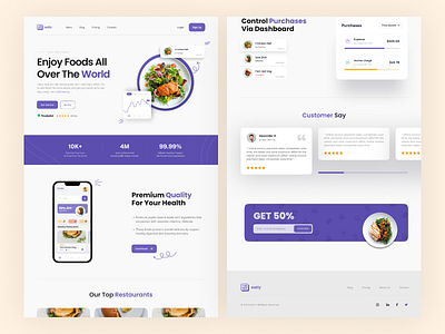 Food Website Design🥧 figma figma design food website design landing page uxui deaign website card design website design