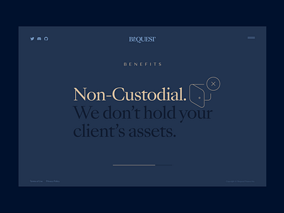 Bequest.finance — Website art direction blockchain branding crypto defi design illustration interaction design logo smart contract typogaphy ui ux
